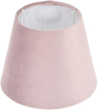 Housoutil Lampenschirm E14 Rosa Samt 13X13 Cm Ersatzschirm Für Tischlampe Nachttischlampe Stehlampe Innenbeleuchtung