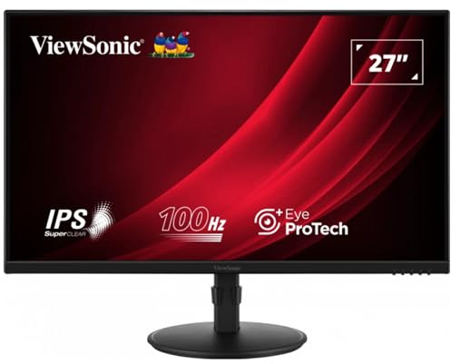 ViewSonic VG2708A-MHD 27 FHD SuperClear IPS LED Monitor with VGA, HDMI, DipsplayPort, Speakers and Full Ergonomic Stand