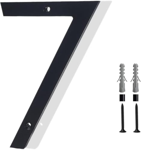 Hausnummer Schwarz 6 Zoll Hausnummernschild Türnummernschilder für die Wand Schwimmende hausnummer House Numbers Outdoor Extra Große Hausnummer Anthrazit 3d (7)