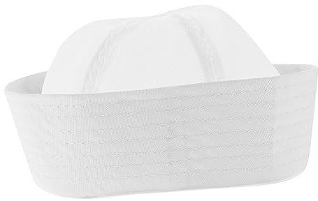LIFKOME Weißer Matrosen-boat Hat Unisex Sommermütze Captain Hat Für Cosplay Roleplay Und Alltag Leicht Langlebig Vielseitig Einsetzbar Als Geschenk Oder Bühnenaccessoire