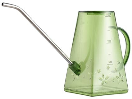 Arrosoir 1, 4 L en Plastique et Acier Inoxydable, Vert Clair
