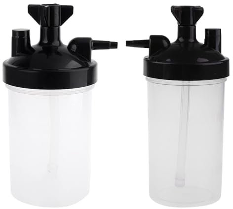 XFUYI Humidifying Cup Humidifier Water Bottle for Oxygen Regulator High Flows Oxygen Bubbler Bottle for Oxygen Concentrators
