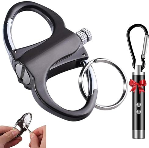 Encendedor Llavero, Mechero de Metal Reutilizable Impermeable, Cerilla Permanente, Iniciador de Fuego para Camping, Coche, Hogar, Herramienta de Supervivencia para Emergencias al Aire Libre(1PC)