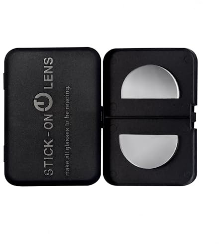 SKYWAY Stick on Reading Lens, Adhesive Magnifying Bifocal Lenses for Sunglasses/Goggles/Glasses/Mask, No Water Needed,1.5 Dioptres