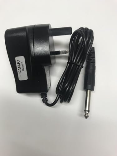 Kanjo Bathlift Charger – UK Power Supply for ECO, Valu3, XL, Silverline, Power, B-Protect Bath Lift Handsets | 18V DC Output, 1 Hour Fast Charge