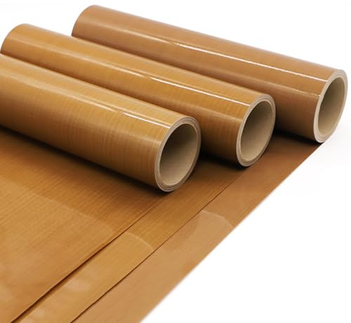 TIHONORI PTFE Teflonfolie für Transferpresse 1x1m/1.25x1m Antihaft Transferpapier Wiederverwendbar Waschbar Hitzebeständig Backmatte für Vinyl Bügeln DIY Basteln,0.25mm*1m