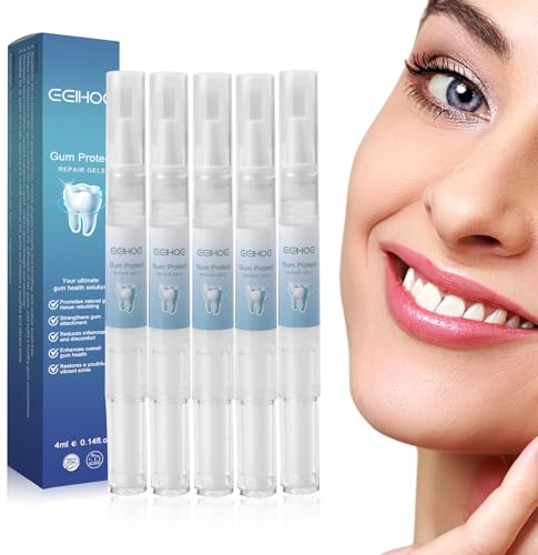 5 gel per terapia gengivale, sollievo parodontale, gel teeth parodontale, cura gengivale, sbiancante essenza, denti bianchi, penna per sbiancare i denti bianchi