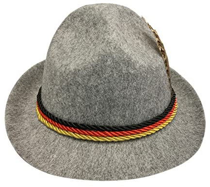 Trachtenhut Herren Bayern, Oktoberfest Herren Outfit Hut, Bequem Vintage Oktoberfest Accessoires Kopfbedeckung Lustig Unisex Filzhut Modern Bayern Trachten Hut Bierhut Mit Fede Für Bierfest