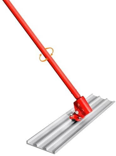 Taloche en béton en magnésium pour béton, outils de finition pour patio/sous-sol/garages, avec support de poignée de flotteur de 3 x 1,8 m