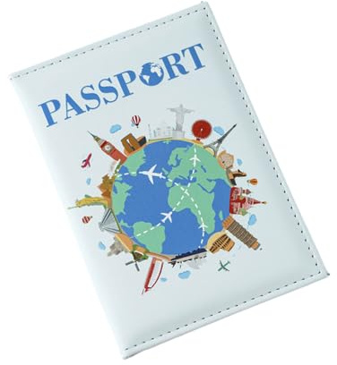 Shuade Porta passaporti Custodia a portafoglio da viaggio Accessori da viaggio Stampa a colori Copertine per passaporti globali per carte di credito Stampa a colori Porta passaporto globale Custodia