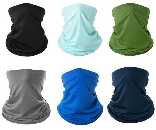JazRvr 6 Stück Pack Schlauchschal, Loop Schal Damen Und Herren, loop schal, schlauchschal, Winddichter Loop Schal Für Outdoor-Aktivitäten