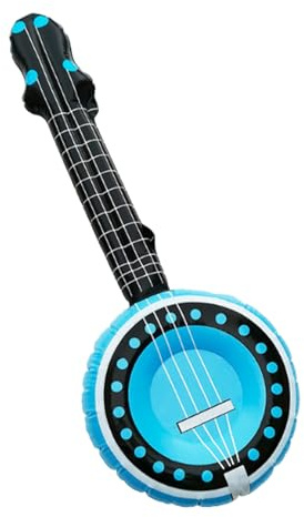 Aufblasbare Musikinstrumente für Partys als Requisiten Banjo Party | Aufblasbare Banjo-Luftballons für Outdoor Geburtstagsfeier Garten Spielzimmer Vorschulaktivitäten