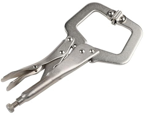 LVYXON 9Inch Steel C Morsetto di bloccaggio Pinze di saldatura Regolabile Morsetto di saldatura Clip di legno Tenone Locator Strumento di fissaggio per la lavorazione del legno Strumento manuale