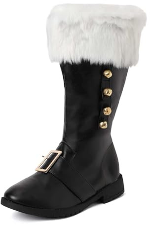 Mockastövlar med medelvade för vintern, moderiktiga, bekväma slip-on-stövlar med klack för semester, vardag