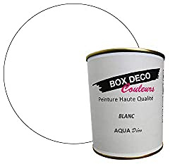 BOX DECO COLORES Pintura de pared acrílica con aspecto mate Aqua Deco - 750 ml, color blanco