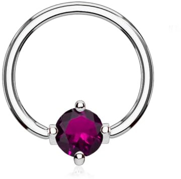 beyoutifulthings Ring ZIRKONIA Brustwarzen-Piercing Intim-Piercing Brust-Piercing Edelstahl Gold Silber ROSÉGOLD SCHWARZ 1,2/1,6mm Ring 10/ 12mm