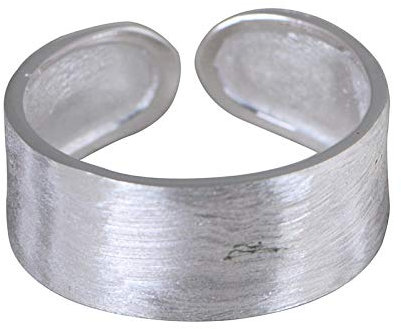 Einstellbare Ring Frauen,S925 Sterlingsilber Retro Breiter Zeichenprozess Einfachheit Mode Einstellbarer Offener Knöchel Schwanzring Fingergelenk Zehenring Schmuck Für Frauen Mädchen Geschenk Hoc