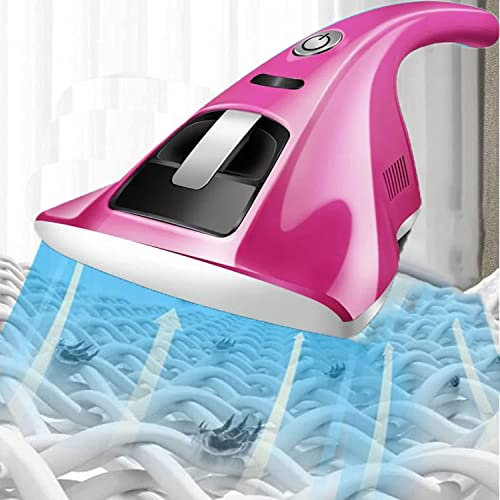 Samnuerly Aspirapolvere Portatile da Letto, aspirapolvere Senza Fili, aspirapolvere per materassi per divani Domestici Letto e Ufficio (12KPa, 220V/110V) (Colore : Oro) (Rosa)