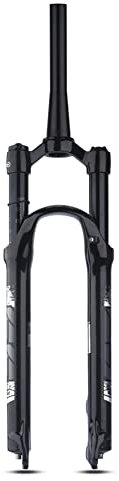 ZFF 26 27,5 29 Zoll MTB Luftfedergabel Federweg 100mm 1-1/2 Scheibenbremse Schnellspanner 9mm Manuelle Sperre XC AM Fahrrad-Federgabel Magnesium + Aluminiumlegierung (Color : Black, Size : 29)