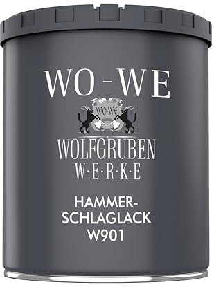 Hammerschlaglack Hammerschlag Effektlack Metallschutzlack Lichtgrau - 750ml