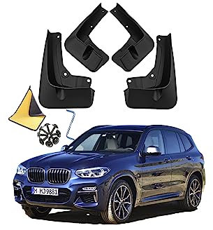 SaVgu Parafango, for BMW X3 2018-2023 Paraspruzzi Anteriori e Posteriori Personalizzati modellati Paraspruzzi Paraspruzzi Kit 4 Pezzi Accessori Auto