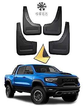 SaVgu Parafango, for Dodge RAM TRX 2022-2023 Paraspruzzi Anteriori e Posteriori Personalizzati modellati Paraspruzzi Parafanghi Kit Accessori Auto da 4 Pezzi