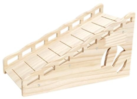 MagiDeal de Lapin en Bois, Accessoires de Cage, abri, nid de clapier pour cochons d'Inde, Rats, Chinchillas, Hamsters, Lemmings, échelle de Montagne