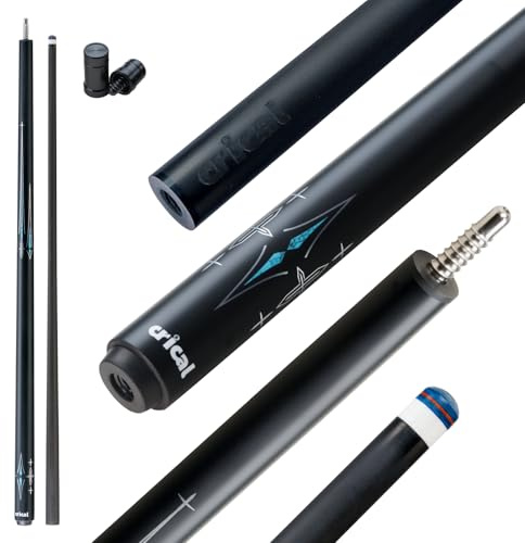 CRICAL Carbon Fiber Pool Cue Stick 58in Low Deflection Billiard Cue