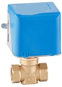 1/2 Zoll elektrisches elektrisches Messing-Absperrventil, 2-Draht-Wechselstrom 220 V, Zweiwege-Absperrventil