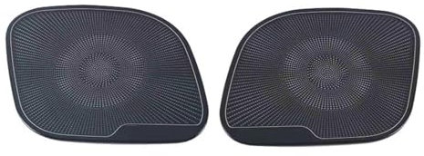 DZSFSTRHRRT Zubehör Interieur Für Tesla Für Model Y 2021-2023 Innen Audio Lautsprecher Abdeckung Aufkleber Tür Lautsprecher Unter Sitz Outlet Vent Trim Innen Zierleisten(Boot Horn Cover)