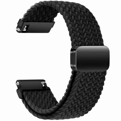 KUBFDL klockarmband i nylon 20/22 mm elastiskt armband med magnetisk stängning snabbkoppling smartklockar ersättningsarmband ventilerande sportklockarmband