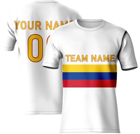 Custom T-Shirt 2026 World Cup Qualifier - Team Jersey for Men Women Kids - Personalised Add Team Name Number Logo Tee Tops White