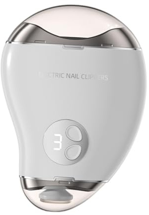 Colcolo Polisseuse à ongles électrique multifonction pratique pour ongles, ponceuse à ongles électrique pour enfants et adultes, Blanc