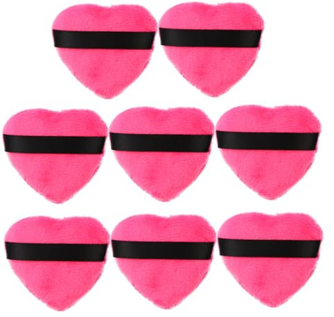 FOMIYES Make-up-schwamm 8-teiliges Set Herzform Damen-schönheitspuff Für Lose Leicht Und Tragbar