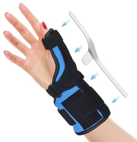 Daumensattelgelenk FüR HäNde & Gelenke, Triggerfinger, Arthritis Daumenbandage Links und Rechts, Daumenschiene mit zwei Metallschienen,Daumenbandage Reduziert Daumn Handgelenkschmerzen und Ermüdung