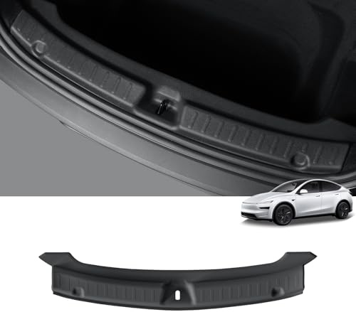 LUCKEASY Rear Bumper Guard for Tesla Model Y Juniper 2025 2026 Standard & Premium & Performance Rear Trunk Bumper Guard Sill Cover Protector For Model Y Accessories TPE Black