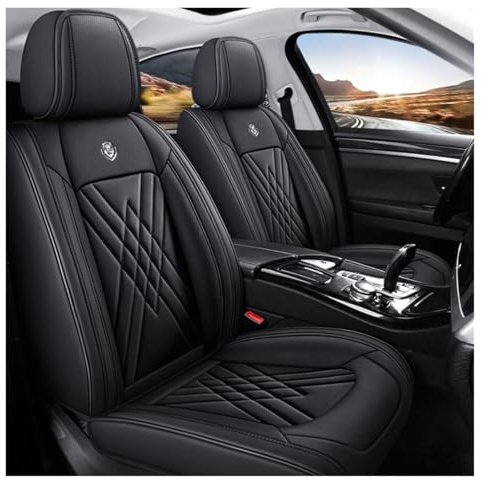 VIVAZYQ Housse de siège Voiture Cuir/Cuir Ensembles De Housses Siège Voiture pour MG EHS HS Plug-in PHEV 2025 2024 2023 2020 2021 2022, Couvre Sieges Avant et arrière 5 pièces(D)