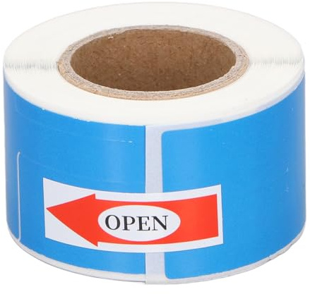 Etiqueta de cable térmico impermeable, resistente al aceite, resistente a los arañazos, papel adhesivo de impresión sin tinta para cable de red de fibra óptica, identificación de (Azul)