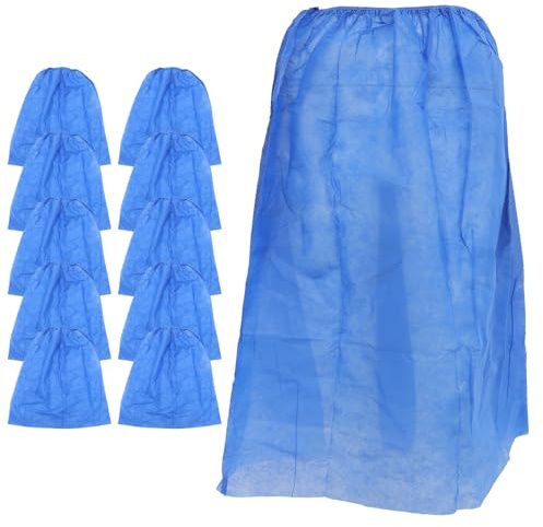 STOBAZA Faldas de Baño Desechables para Dama Tela No Tejida Azul 10 Piezas Falda de Baño de Salón de Belleza para Uso en Sauna y SPA