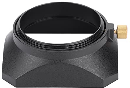 Cosiki 49mm Rectangular Lens Hood, Square Camera Shade, DV Lens Cover with Screw Mount, Fits 49mm Filter or Thread, Ideal for DV Camcorder & Digital Video Camera
