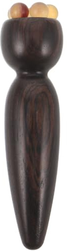 JOINPAYA Ergonomischer Augenmassagestift aus Sandelholz mit Lotus Form Handgefertigt Tragbares Schönheitsgerät für Tägliche Augenpflege zu Hause