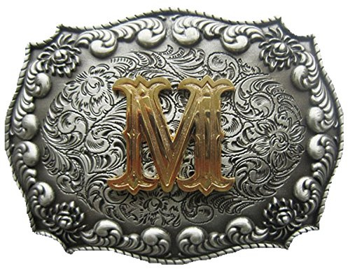 Jean's Friend US Stock Initial Letter M Cowboy Cowgirl Western Belt Buckle Gürtelschnallen