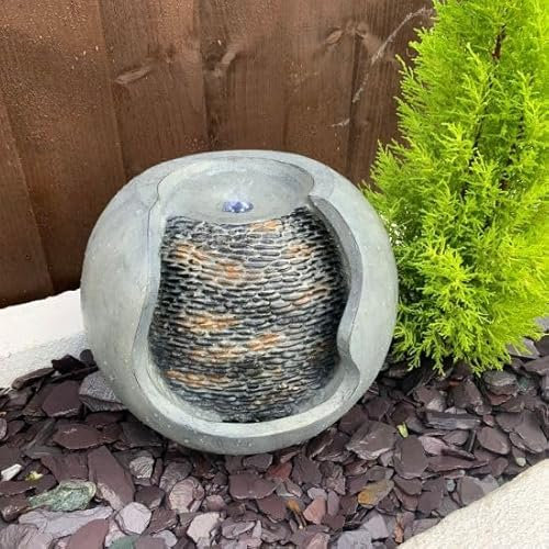 Pebble Urn Mains Power Water Feature With Cover