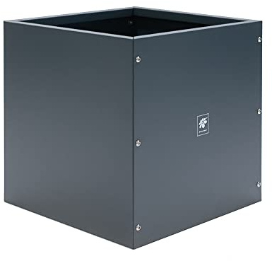 herstera Garden Metall Pflanzkübel Cube | Anthrazit | 50x50x50 cm