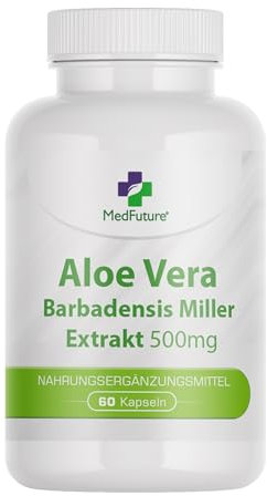 Aloe Vera Aloe-Extrakt 500 mg 60 Kapseln Stärkt das Immunsystem
