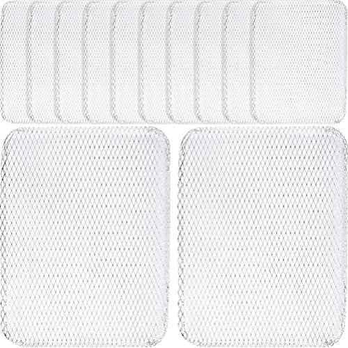 10 pièces Gril jetable grilles d'extérieur Plateau de Gril Tapis de Barbecue Grille de Gril en Aluminium Doublure de Gril BBQ Doublure de Maille de Gril