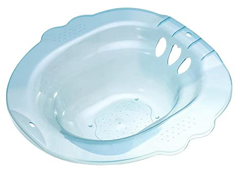 Amagogo Sitz Bath for Toilet Seat Bidet Soothes and Cleanse Wide Seat Deeper Bowl Anti Overflow Hip Bath Sitz Bath Tub for Elderly Women Men, Blue