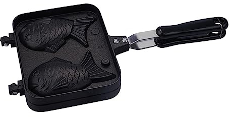 ZONEWD Taiyaki Fish Waffle Maker | Taiyaki Japanese Waffle Iron Pan Machine | Japanese Fish Shaped Machine Hot Cake Maker for Chocolate, Butter, Custard, Red Bean Paste