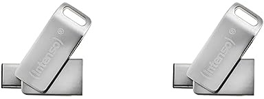 Intenso cMobile Line, 64GB Dual USB-Stick USB 3.2 Gen. 1x1 Type-C, Silber (Packung mit 2)