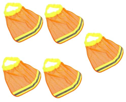 Angoily 5stücke Bauarbeiter Sonnenblende Nackenschutz Reflektierender Schutzhelm Sonnenschutz Für Outdoor-aktivitäten Atmungsaktiv Leicht Und Schnell Trocknend Mit Elastischem Band Für